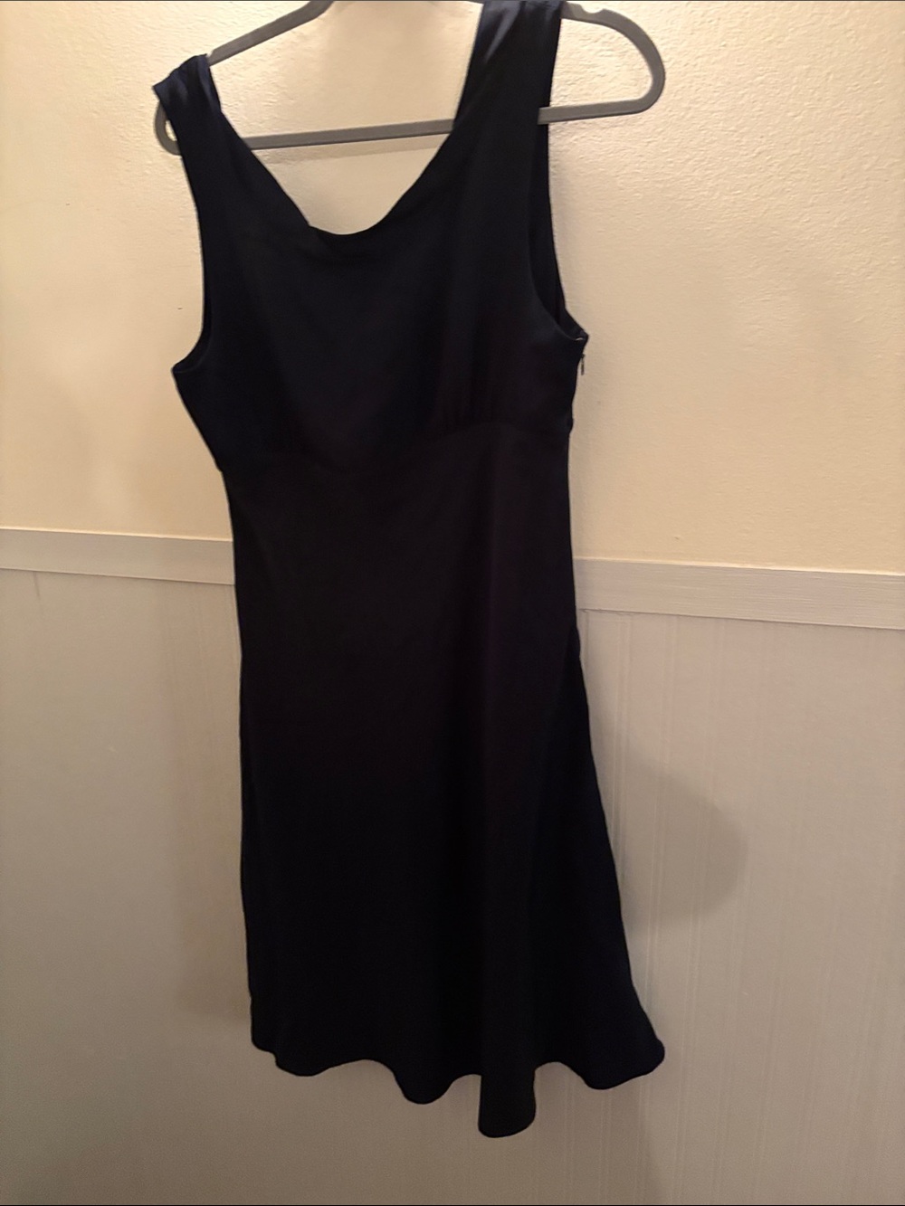 J. Crew Navy Silk Empire Waist Dress